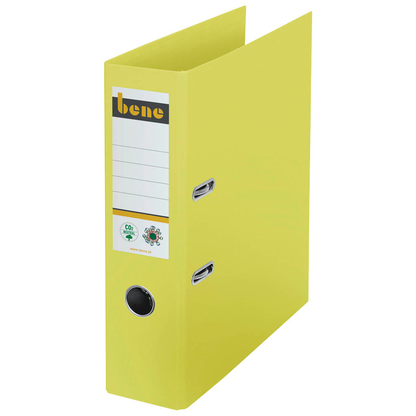 Artikelbild für bene No.1 Ordner gelb Karton 8,0 cm DIN A4, Artikelnummer 321642