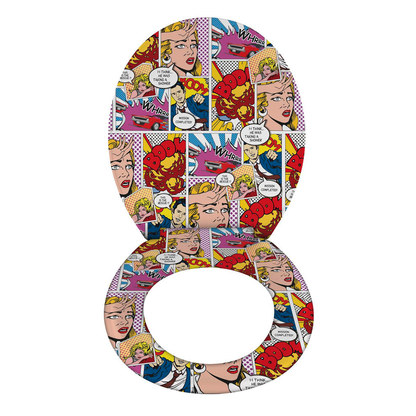Artikelbild 2 für WENKO WC-Sitz mit Absenkautomatik Pop-Art weiß, bunt, Artikelnummer 666162