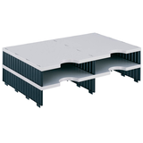 Artikelbild 1 für styro Sortierstation Styrodoc grau/schwarz mit 4 Fächer, Artikelnummer 444893