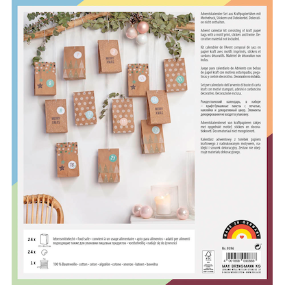 Artikelbild 2 für folia Adventskalender NATURE mehrfarbig, Artikelnummer 607395