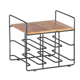 Artikelbild 1 für WENKO Weinregal Loft schwarz, braun 30,0 x 24,0 x 27,5 cm, Artikelnummer 530693