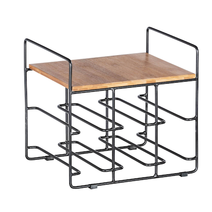 Artikelbild 3 für WENKO Weinregal Loft schwarz, braun 30,0 x 24,0 x 27,5 cm, Artikelnummer 530693