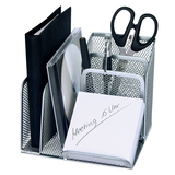 Artikelbild 1 für WEDO Schreibtisch-Organizer Office silber Metall 4 Fächer 15,8 x 13,5 x 14,5 cm, Artikelnummer 400091