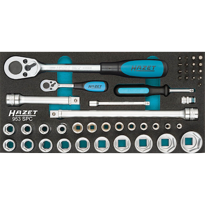 Artikelbild 2 für HAZET Steckschlüssel-Satz 953SPC 47-teilig, Artikelnummer 582058