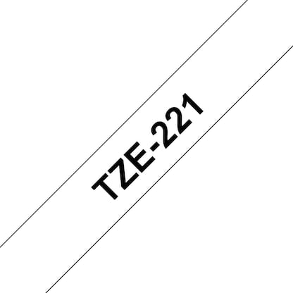 Artikelbild 4 für brother Schriftband TZe-221 TZE221, 9 mm schwarz auf weiß, Artikelnummer 653139