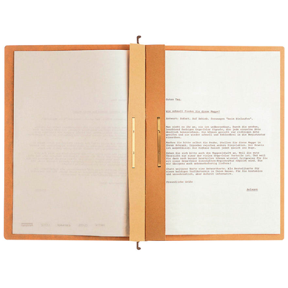 Artikelbild 7 für 25 LEITZ Hängehefter ALPHA® 1987 Karton naturbraun 2 x kaufmännische Heftung, Artikelnummer 124065