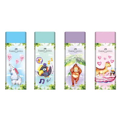 Artikelbild 2 für FABER-CASTELL Radiergummis Happy Jungle farbsortiert, 2 St., Artikelnummer 157513