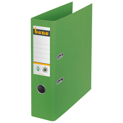 Artikelbild für bene No.1 Ordner grün Karton 8,0 cm DIN A4, Artikelnummer 321651