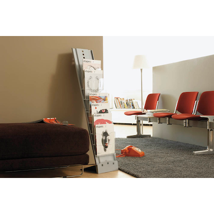 Artikelbild 4 für PAPERFLOW Prospektständer silber DIN A4 7 Fächer, Artikelnummer 528164