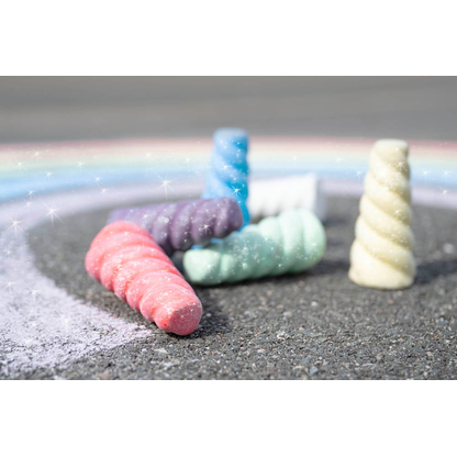 Artikelbild 3 für EBERHARD FABER Einhorn Straßenmalkreide Glitzer farbsortiert 6 St., Artikelnummer 100097