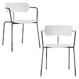 Artikelbild 1 für 2 meet powered by PAPERFLOW Besucherstühle BISTRO CHBISX2.01.13 weiß Kunststoff, Artikelnummer 545877