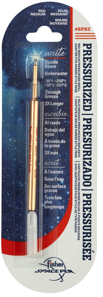 Fisher Space Pen Kugelschreibermine – Schwarze Tinte, Schreibt Unter Wasser & Bei Extremtemperaturen, 1,3 Mm Breit