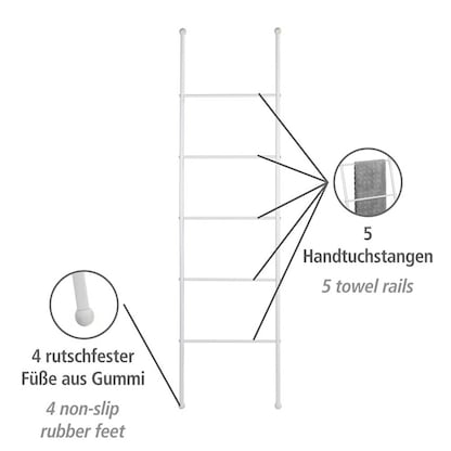 Artikelbild 2 für WENKO Handtuchhalter Viva weiß, Artikelnummer 529166