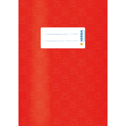 Artikelbild 1 für HERMA Heftumschlag mit Baststruktur rot Kunststoff DIN A5, Artikelnummer 548002