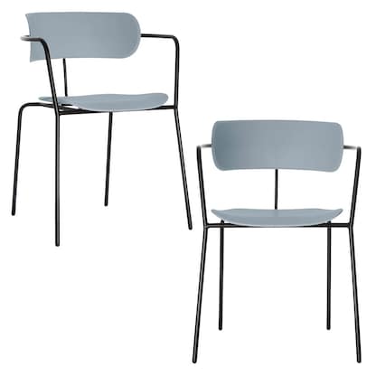 Artikelbild 8 für 2 meet powered by PAPERFLOW Besucherstühle BISTRO CHBISX2.01.06 blau Kunststoff, Artikelnummer 545887