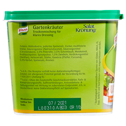 Artikelbild 4 für Knorr® Gartenkräuter Salatdressing 500,0 g, Artikelnummer 178857