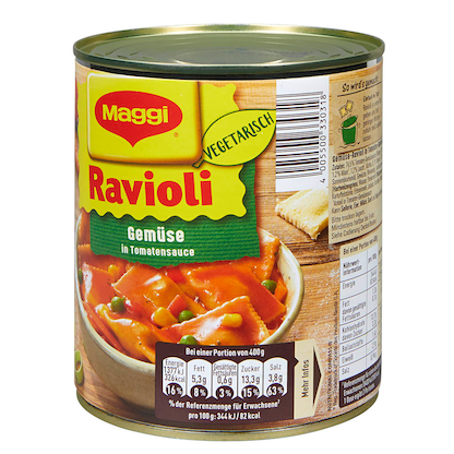 Artikelbild 3 für Maggi® Ravioli Gemüse Fertiggericht 800,0 g, Artikelnummer 196572