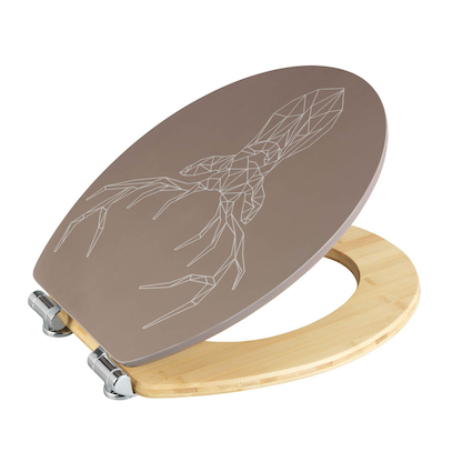 Artikelbild 19 für WENKO WC-Sitz mit Absenkautomatik Stag braun, Artikelnummer 813367