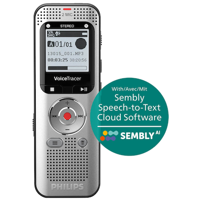 Artikelbild 3 für PHILIPS DVT2015 mit automatischer Spracherkennung digitales Diktiergerät 8 GB, Artikelnummer 103079