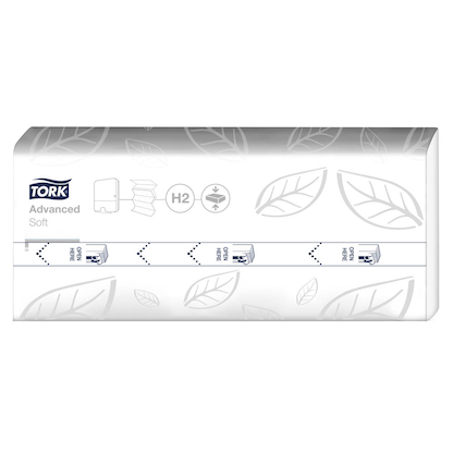 Artikelbild für TORK Papierhandtücher 120454 H2 Advanced Interfold-Falzung 2-lagig 2.400 Tücher, Artikelnummer 463046