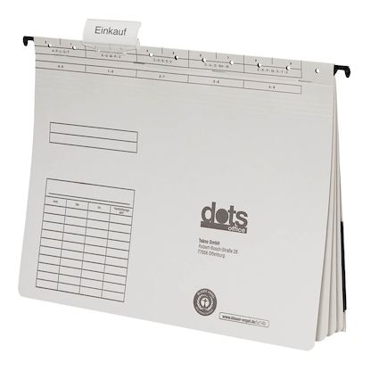 Artikelbild 10 für AKTION: 10 dots Personalhefter Karton lichtgrau 4 x kaufmännische Heftung, Artikelnummer 389585