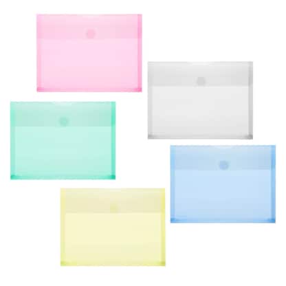 Artikelbild 2 für 10 FolderSys Dokumententaschen DIN A5 farbsortiert glatt 0,20 mm, Artikelnummer 396205