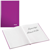 Artikelbild 1 für LEITZ Notizbuch WOW DIN A4 kariert, lila Hardcover 160 Seiten, Artikelnummer 289278