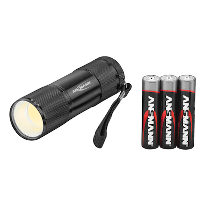 Artikelbild 3 für ANSMANN Action COB LED LED Taschenlampe schwarz 9,5 cm, 200 Lux, 175 Lumen, 1 W, Artikelnummer 300167