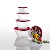 Artikelbild 1 für WESTMARK Schüssel-Set Olympia transparent/rot 9-tlg., Artikelnummer 710204