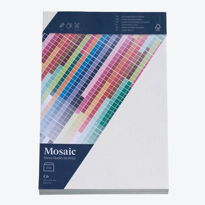 Artikelbild 2 für artoz Briefumschläge Mosaic DIN C6 ohne Fenster weiß haftklebend 20 St., Artikelnummer 249407