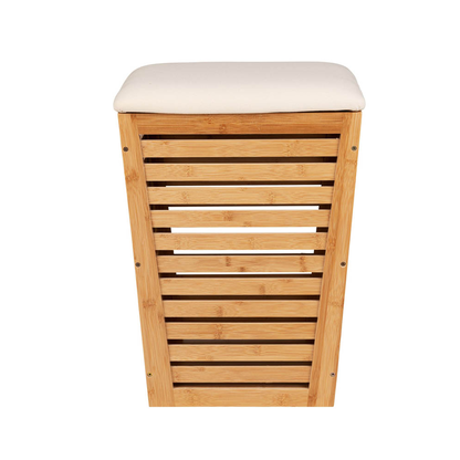 Artikelbild 4 für WENKO Badhocker mit Wäschesammler Bambusa 25143100 hellbraun, Artikelnummer 811127