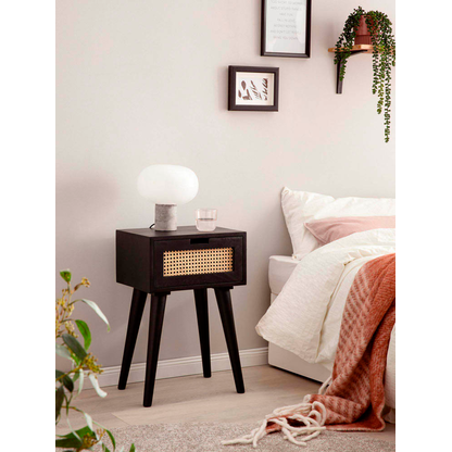 Artikelbild 3 für WOHNLING Nachttisch Massivholz schwarz 40,0 x 30,0 x 60,0 cm, Artikelnummer 314672