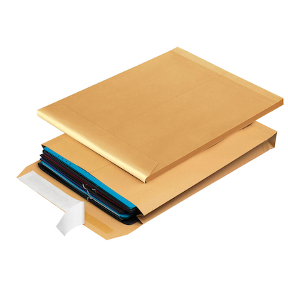 Artikelbild für MAILmedia Faltentaschen DIN E4 ohne Fenster braun mit 4,0 cm Falte, 100 St., Artikelnummer 251637