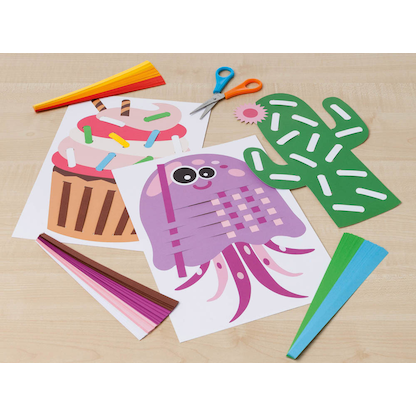 Artikelbild 5 für folia Bastelset Flecht- und Webemotive mehrfarbig, Artikelnummer 192142