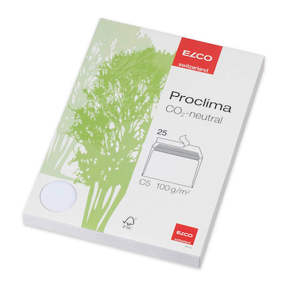 Artikelbild 2 für ELCO Briefumschläge Proclima DIN C5 ohne Fenster weiß haftklebend 25 St., Artikelnummer 270864