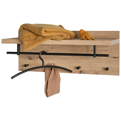 Artikelbild 12 für HAKU Möbel Wandgarderobe 37444 eiche Holz 4 Haken 75,0 x 30,0 cm, Artikelnummer 965727