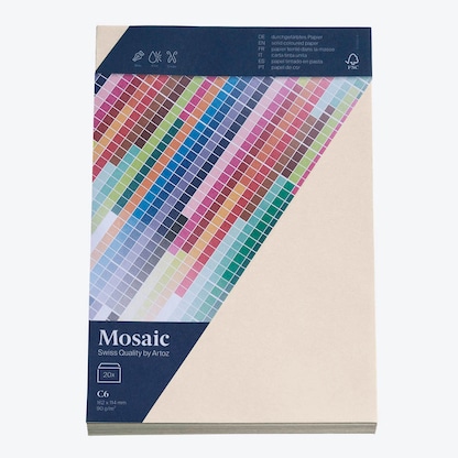 Artikelbild 2 für artoz Briefumschläge Mosaic DIN C6 ohne Fenster elfenbein haftklebend 20 St., Artikelnummer 249429