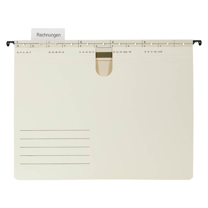 Artikelbild 3 für 50 Hängehefter Karton chamois 1 x kaufmännische Heftung, Artikelnummer 182378