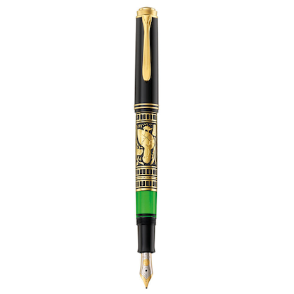 Artikelbild 4 für Pelikan Toledo M700 Kolbenfüller schwarz-gold F (fein), Artikelnummer 411350