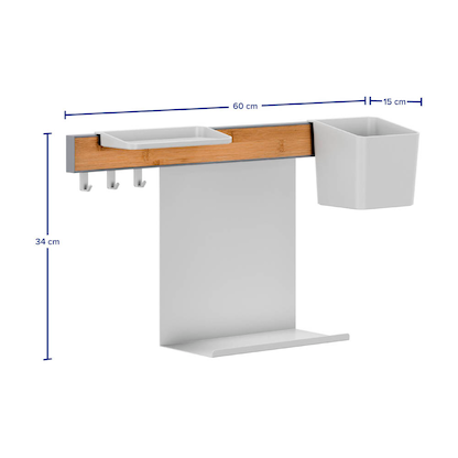 Artikelbild 4 für tesa Küchen-Organizer Kombi Set S weiß 60,0 x 15,0 x 34,0 cm, Artikelnummer 520159
