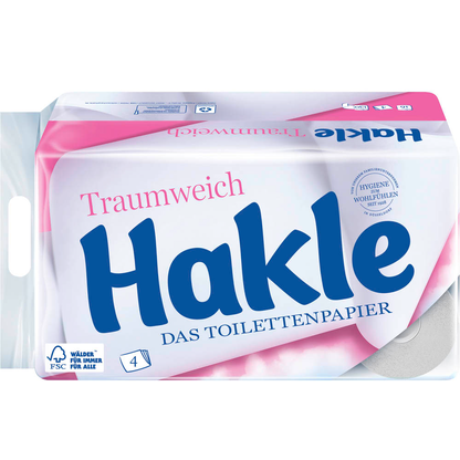 Artikelbild 2 für Hakle Toilettenpapier Traumweich 4-lagig, 16 Rollen, Artikelnummer 539017