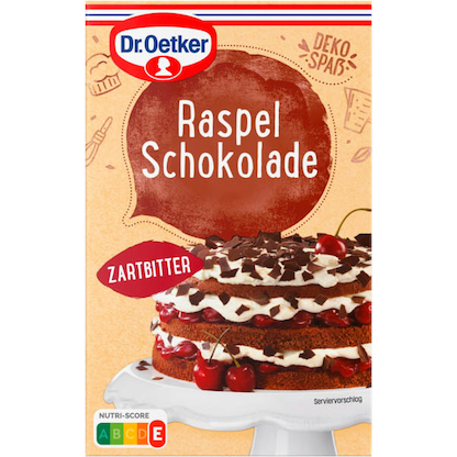 Artikelbild 2 für Dr. Oetker Raspelschokolade Zartbitter 100,0 g, Artikelnummer 576656
