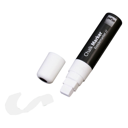 Artikelbild 2 für SIGEL Kreidemarker weiß 5,0 - 15,0 mm, 1 St., Artikelnummer 319756
