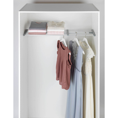 Artikelbild 4 für WENKO Teleskop-Garderobe 50609100 silber Metall 5 Haken 70,0-120,0 x 3,0 cm, Artikelnummer 808073