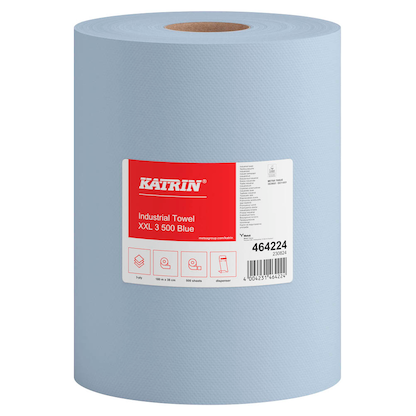 Artikelbild 2 für 2 KATRIN Putztuchrollen XXL 3 500 Blue 3-lagig blau, 500 Blätter, Artikelnummer 506345