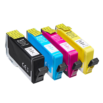 Artikelbild 5 für office discount schwarz, cyan, magenta, gelb Druckerpatrone kompatibel zu HP 364XL (N9J74AE), 4er-Set, Artikelnummer 550659