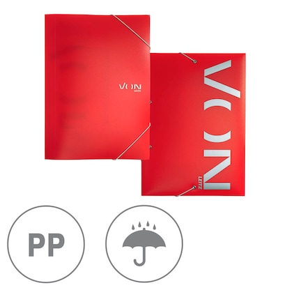 Artikelbild 5 für VON LEITZ Sammelmappe DIN A4 rot, 1 St., Artikelnummer 634989