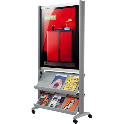 Artikelbild 1 für PAPERFLOW Prospektregal SPP1.35 silber DIN A3, DIN A4 6 Fächer, Artikelnummer 528238