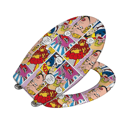 Artikelbild 3 für WENKO WC-Sitz mit Absenkautomatik Pop-Art weiß, bunt, Artikelnummer 666162