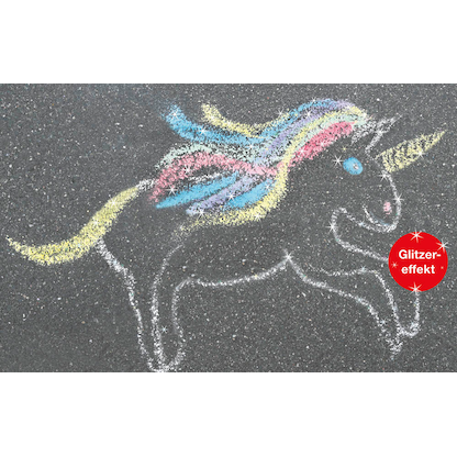 Artikelbild 5 für EBERHARD FABER Einhorn Straßenmalkreide Glitzer farbsortiert 6 St., Artikelnummer 100097